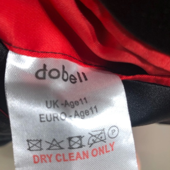 Velvet dinner jacket tuxedo blazer suit with silk lapel sz 12 kids - Picture 4 of 4